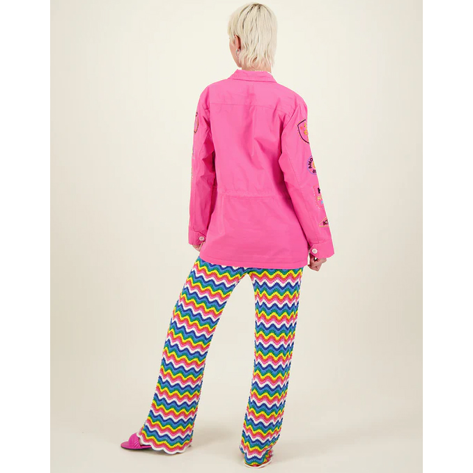 Me369 Brianna Me369 Crochet Hose Mehrfarbig Model hinten