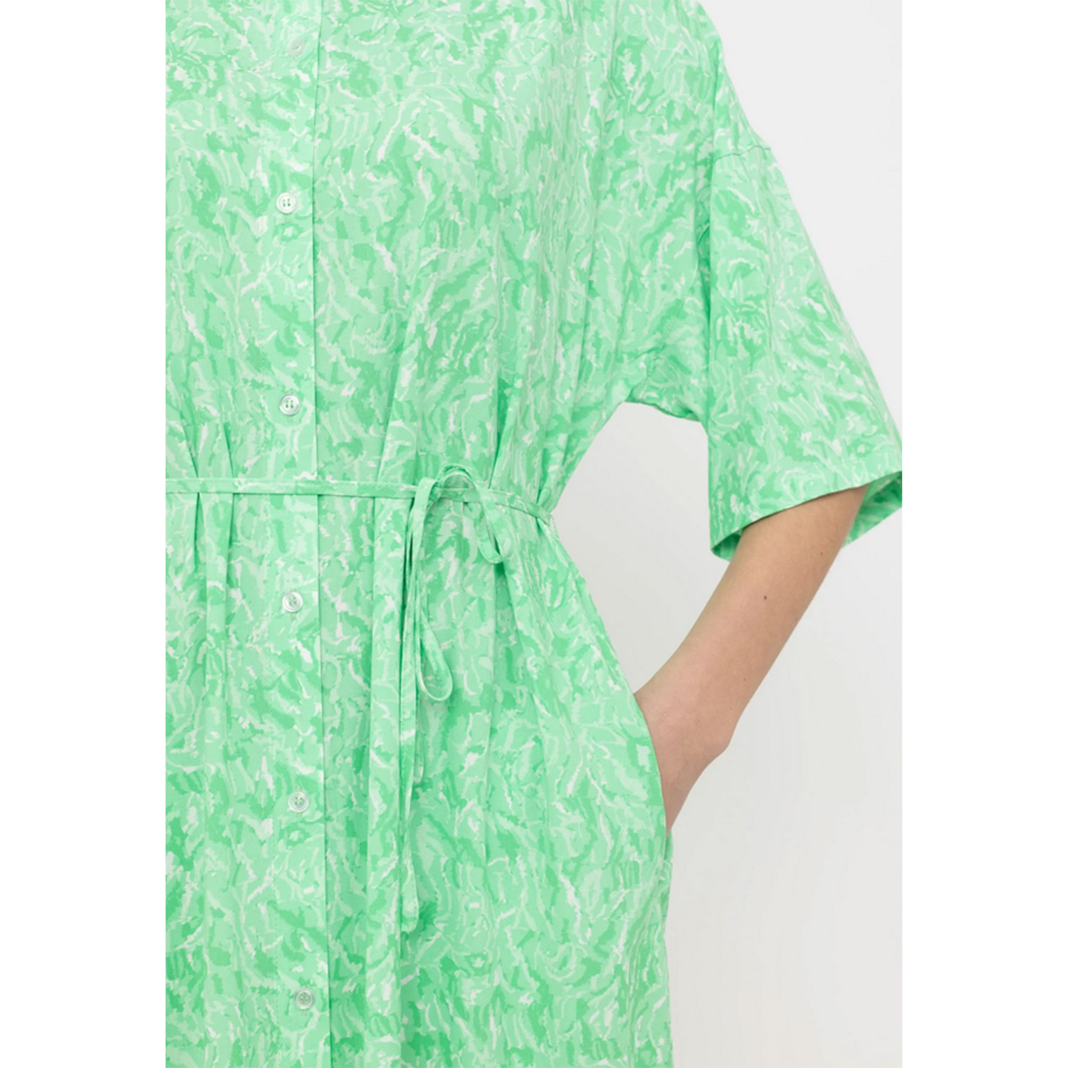 Soft Rebels Briella Soft Rebels Kleid Grün Detail