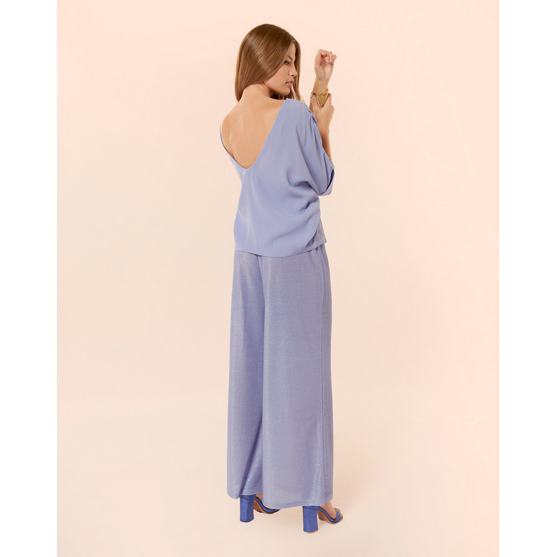 Karma Koma Buckley Karma Koma Bluse Lila Model hinten