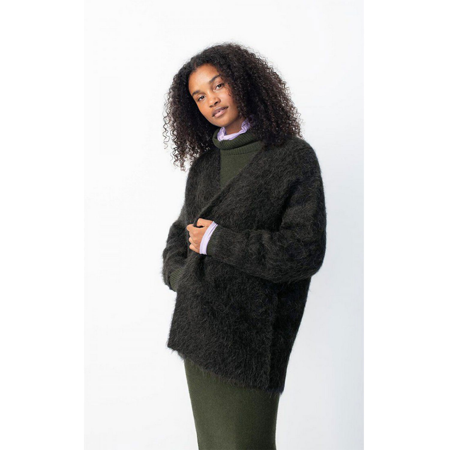 American Vintage Bymi Cardigan Carbon Melange