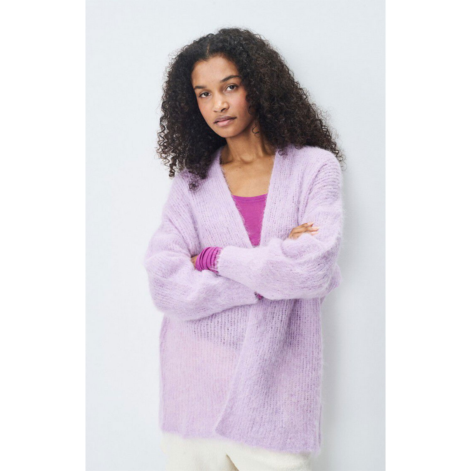 American Vintage Bymi Cardigan Lilac