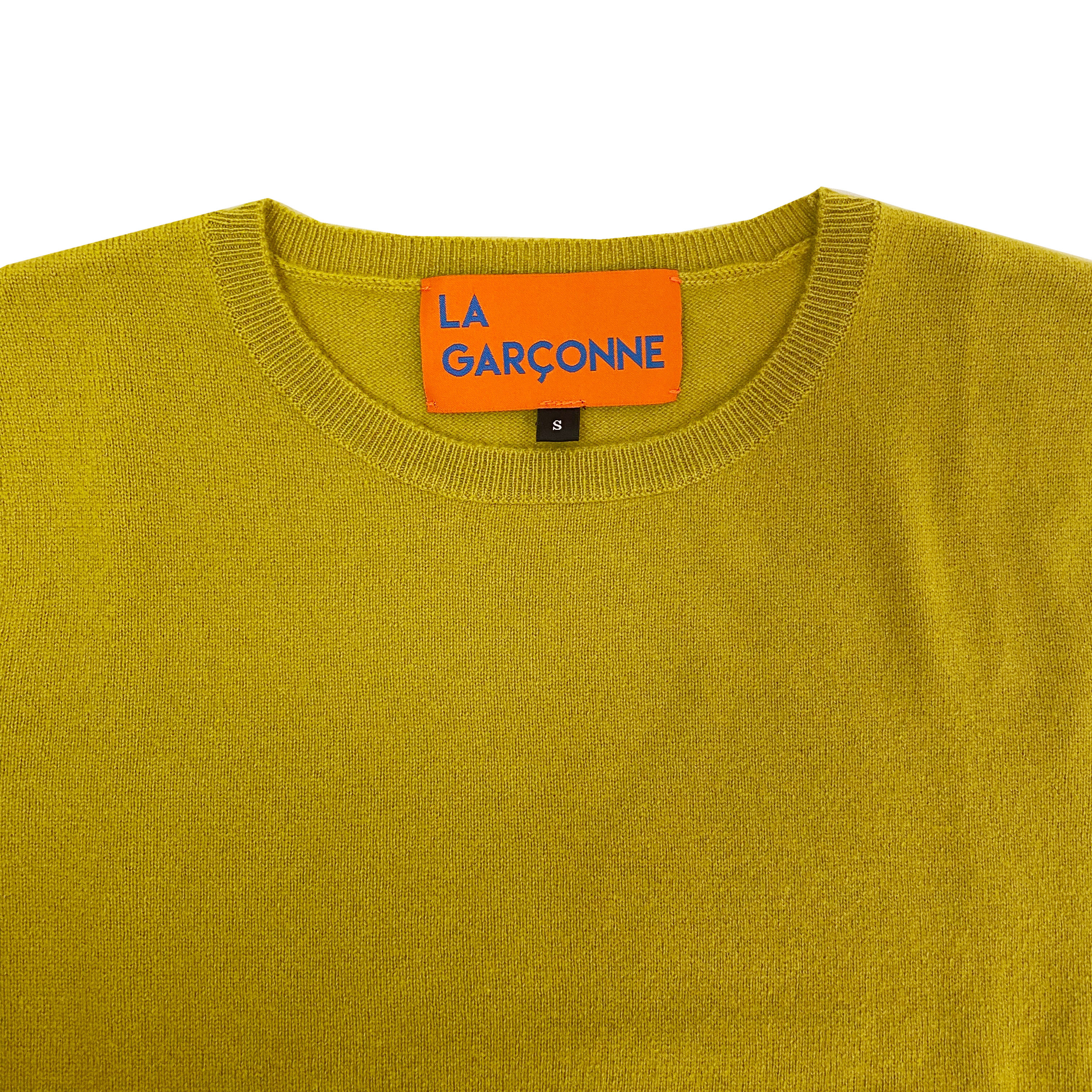 La Garçonne Vetements Cantal Strickpullover Olive Yellow