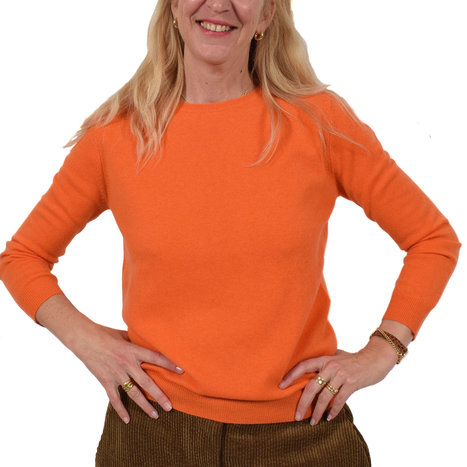 Cantal Strickpullover Orange