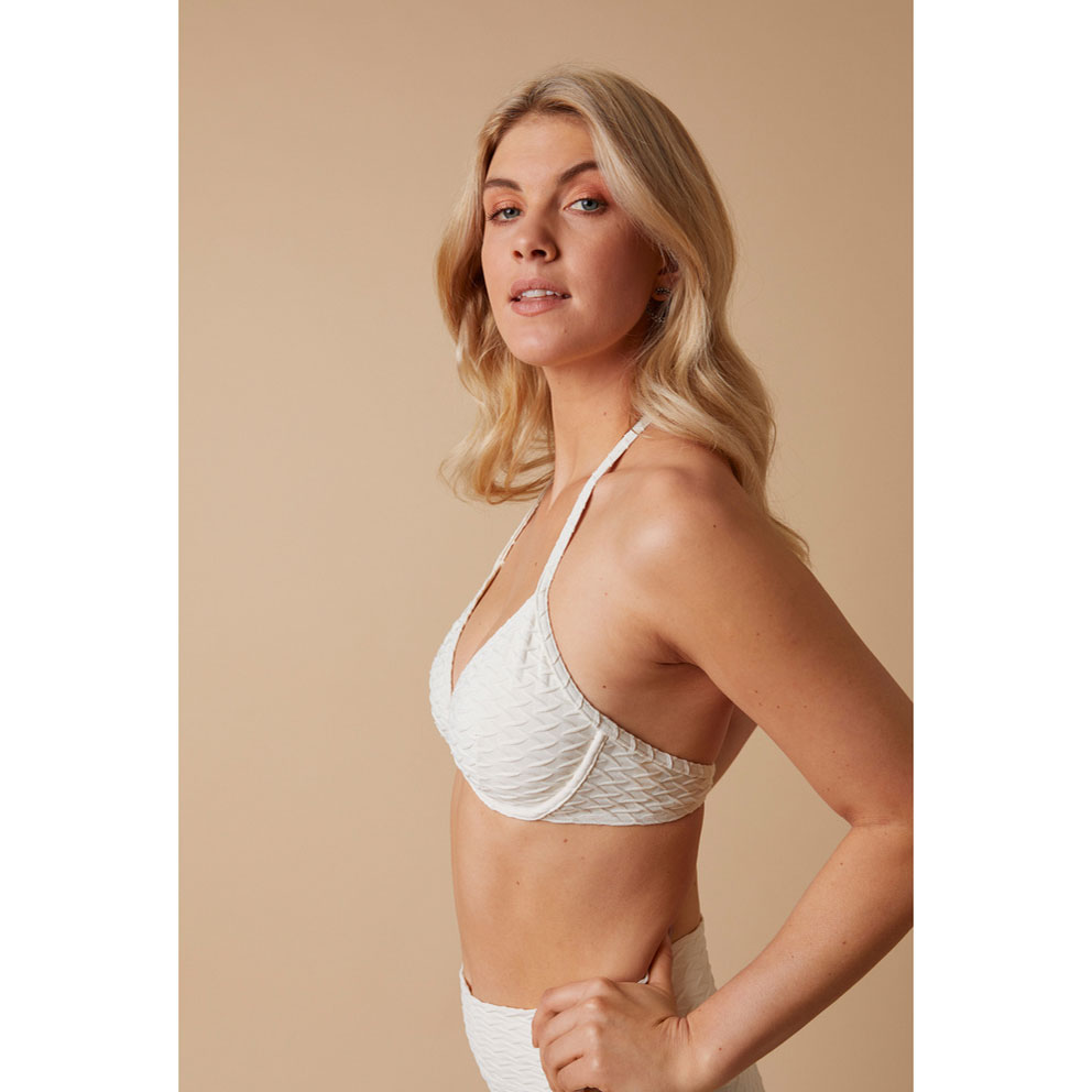 Paula Capri Paula Bikini Top Ecru Model seite