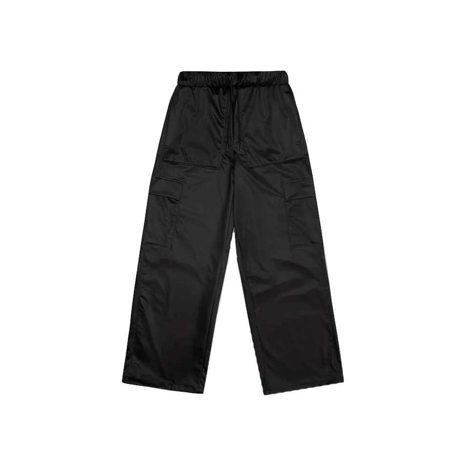 Rains Cargo Wide Rains Regenhose Schwarz vorne