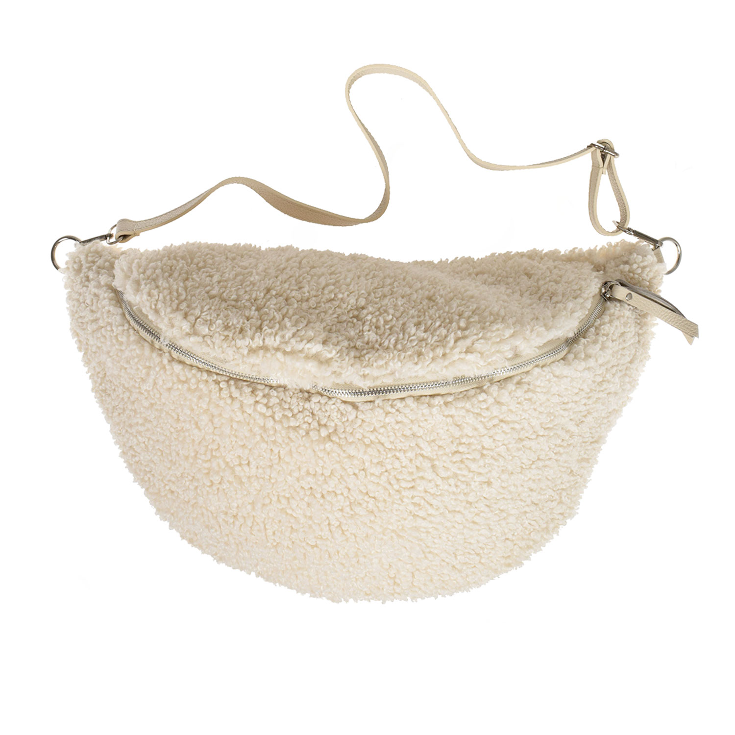 La Garçonne Accessoires Carole Teddy Tasche Panna