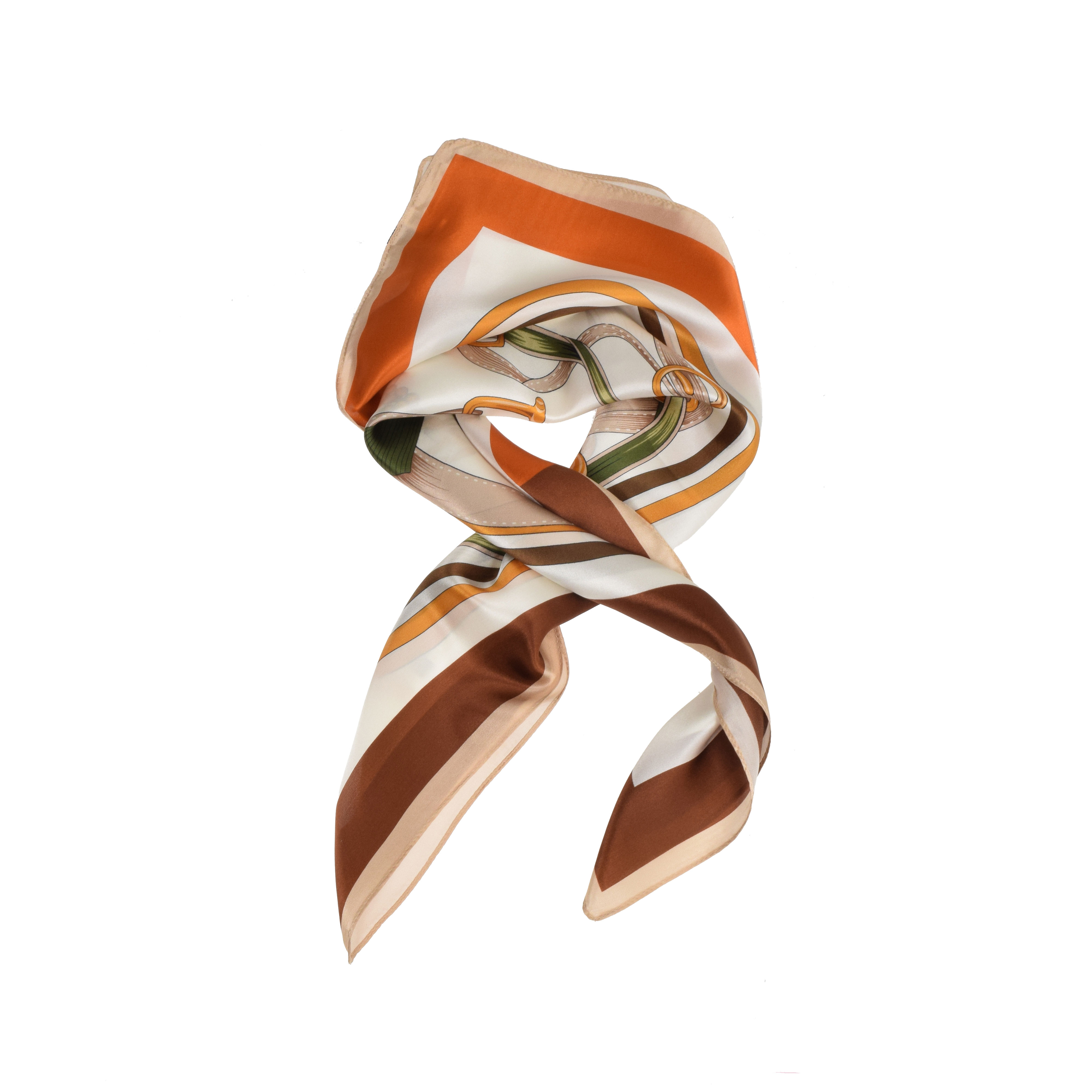 La Garçonne Accessoires Cast Seidenfoulard mit mehrfarbigem Druck von La Garçonne Accessoires vorne