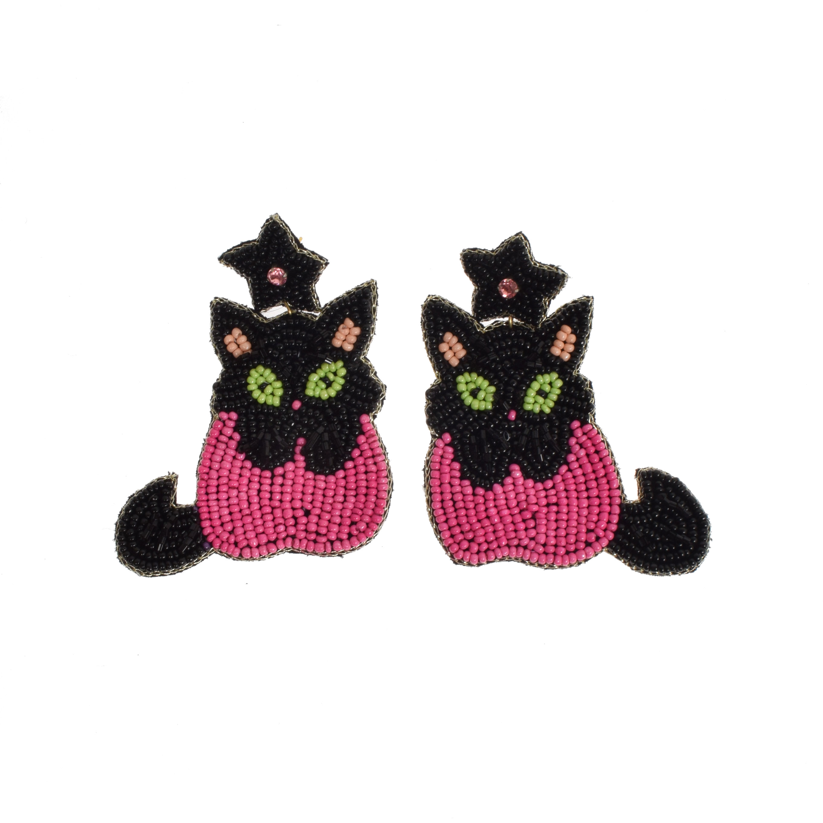 La Garçonne Bijoux Cat in Pink Ohrstecker