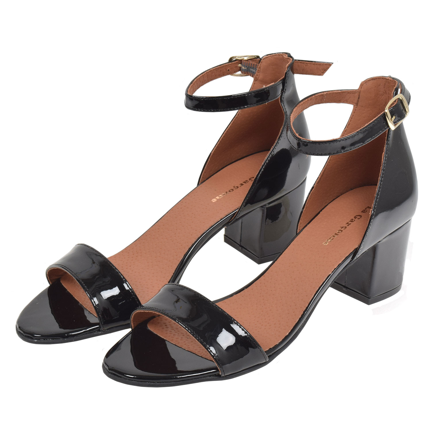 La Garçonne Catherine Absatzschuhe Lackleder Negro