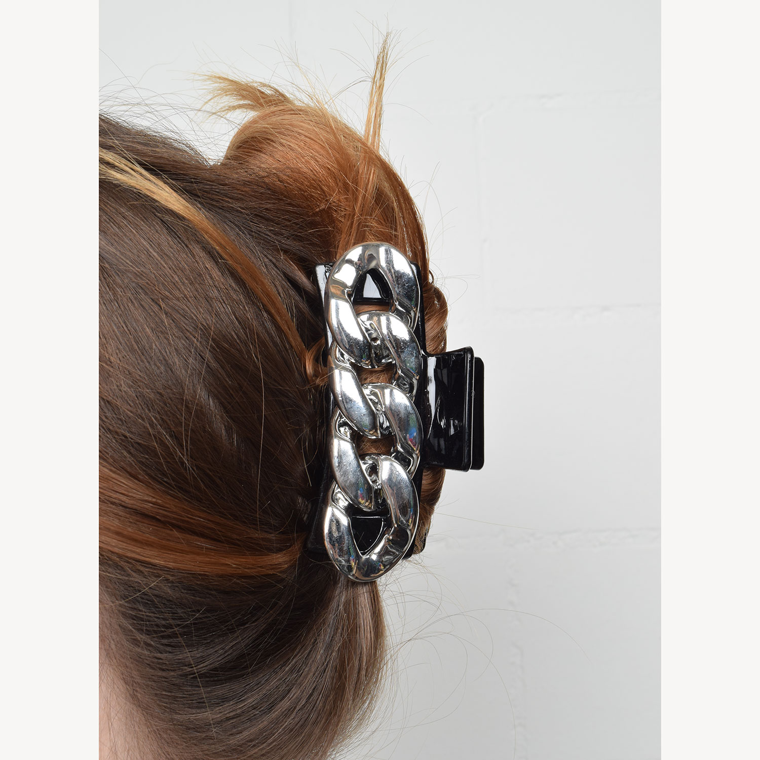 J'adore Chain Haarklammer Black Silver