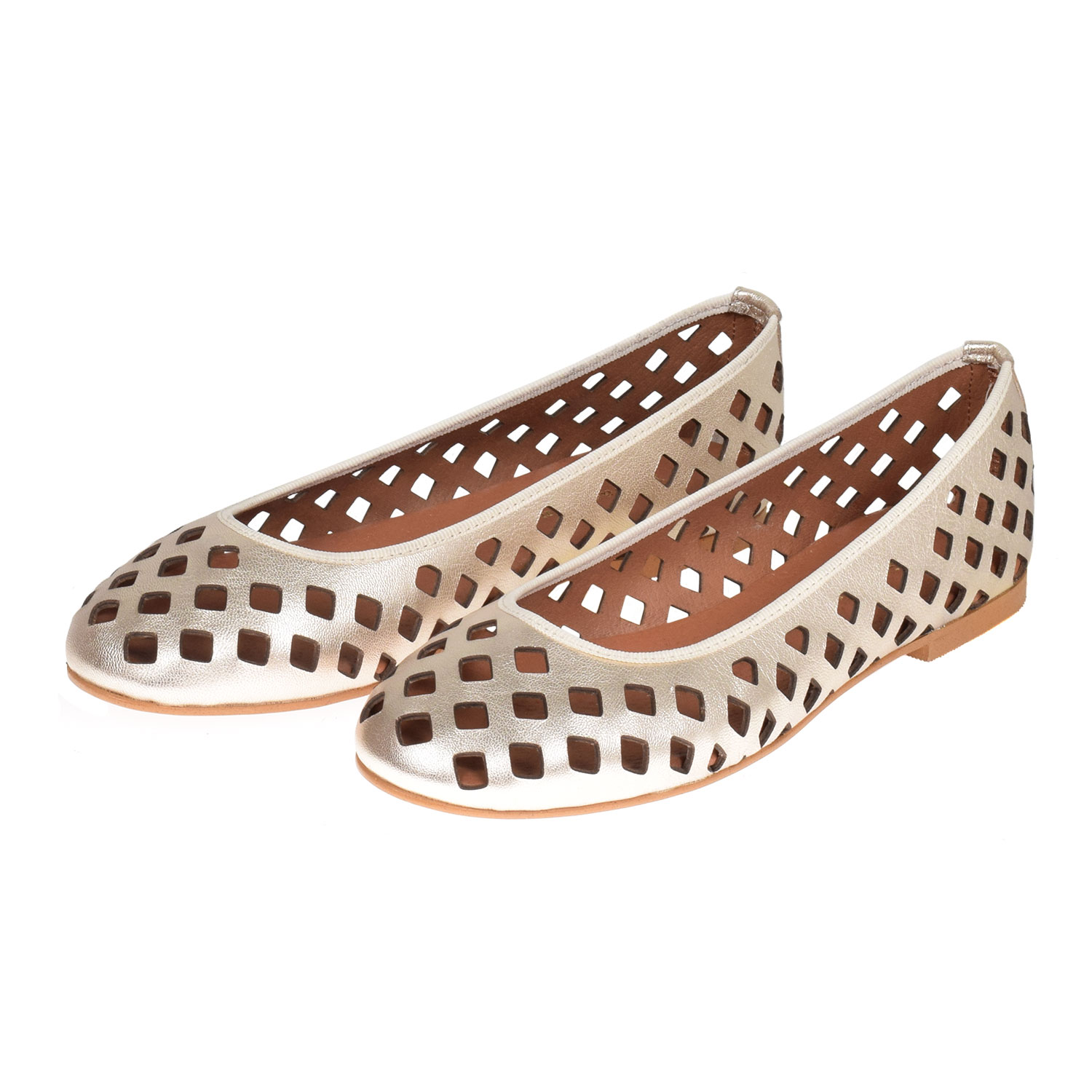 La Garçonne Gwen Sandalen Metallic Champagne