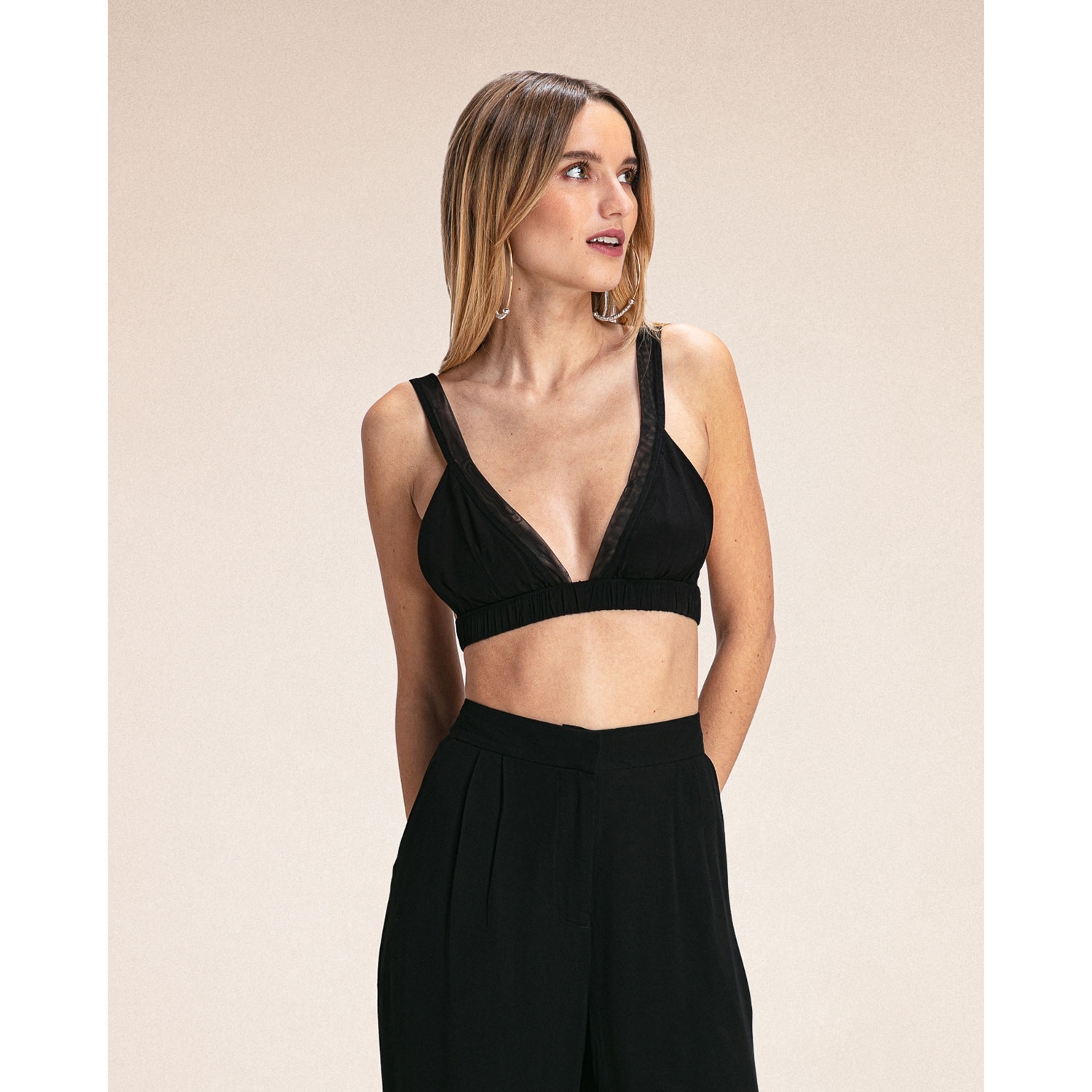 Karma Koma Charly Karma Koma Top Schwarz Model vorne