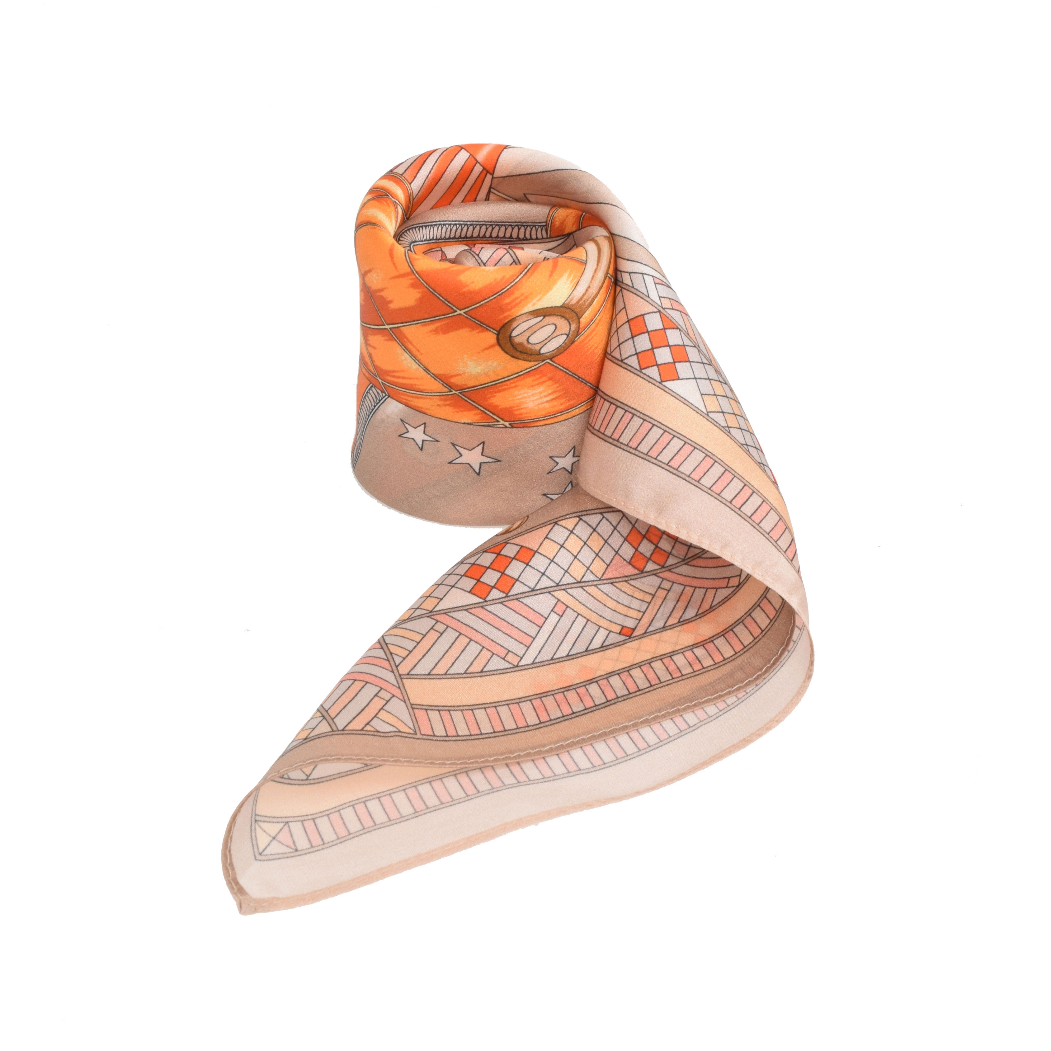 La Garçonne Accessoires Chateaulin Seidenfoulard mit mehrfarbigem Druck von La Garconne Accessoires vorne