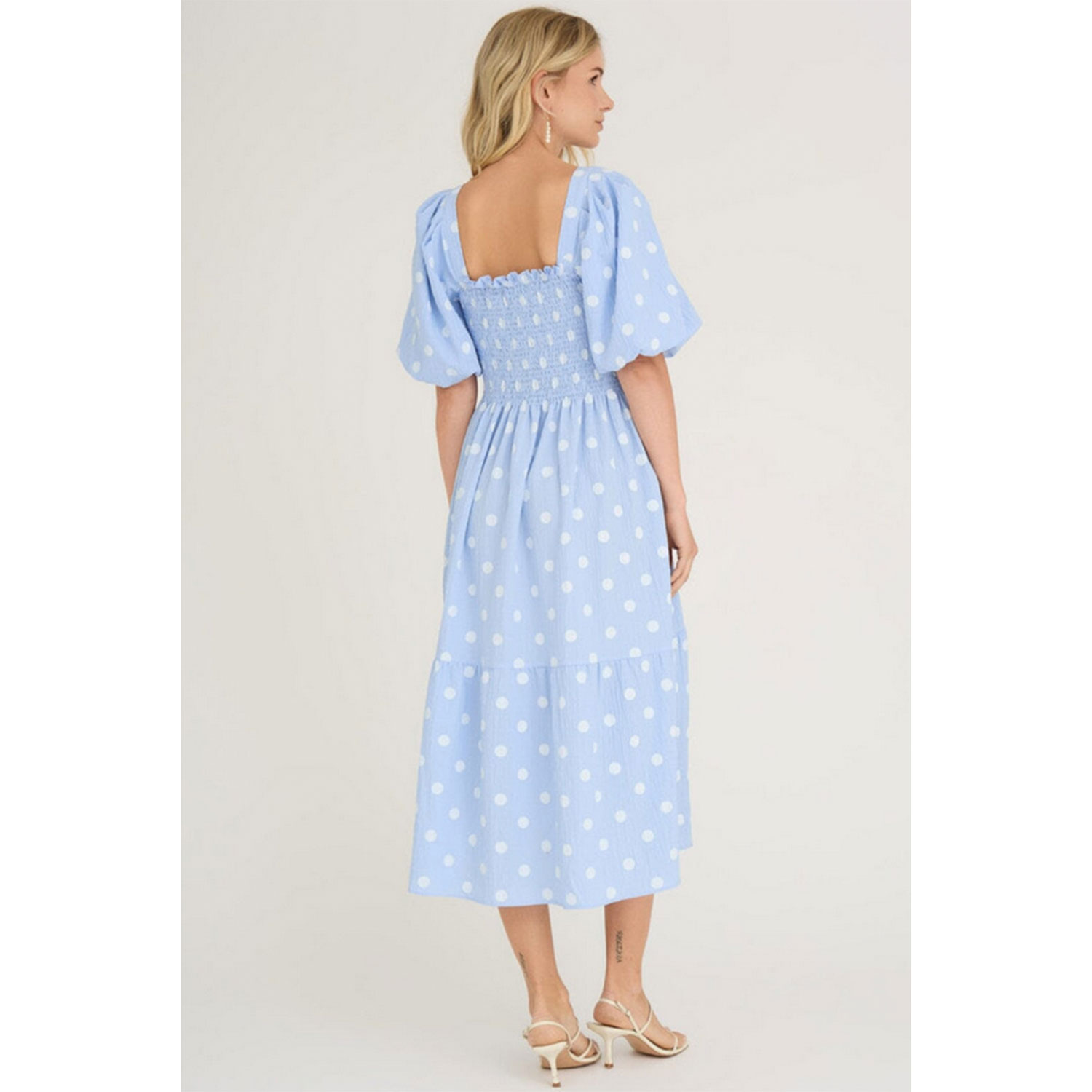 A-View Cheri Dot Kleid Blue White