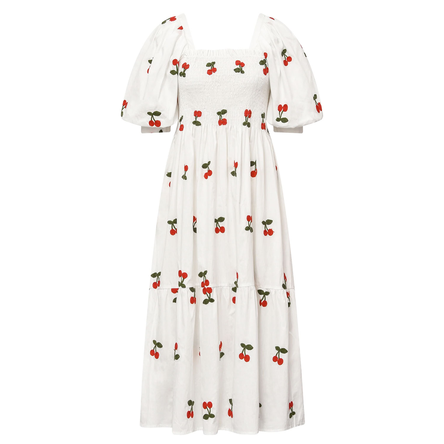 A-View Cheri Fruit Kleid White Red