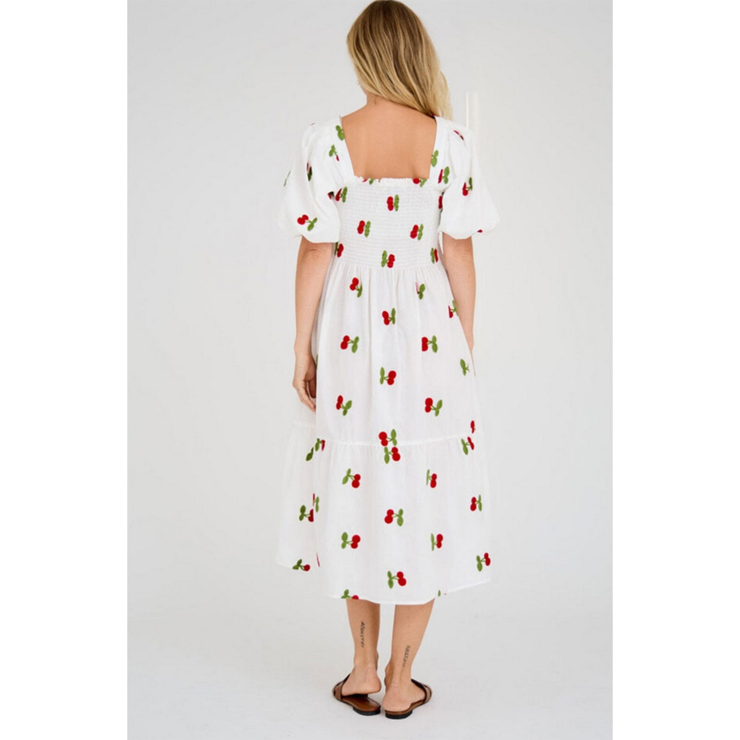 A-View Cheri Fruit Kleid White Red