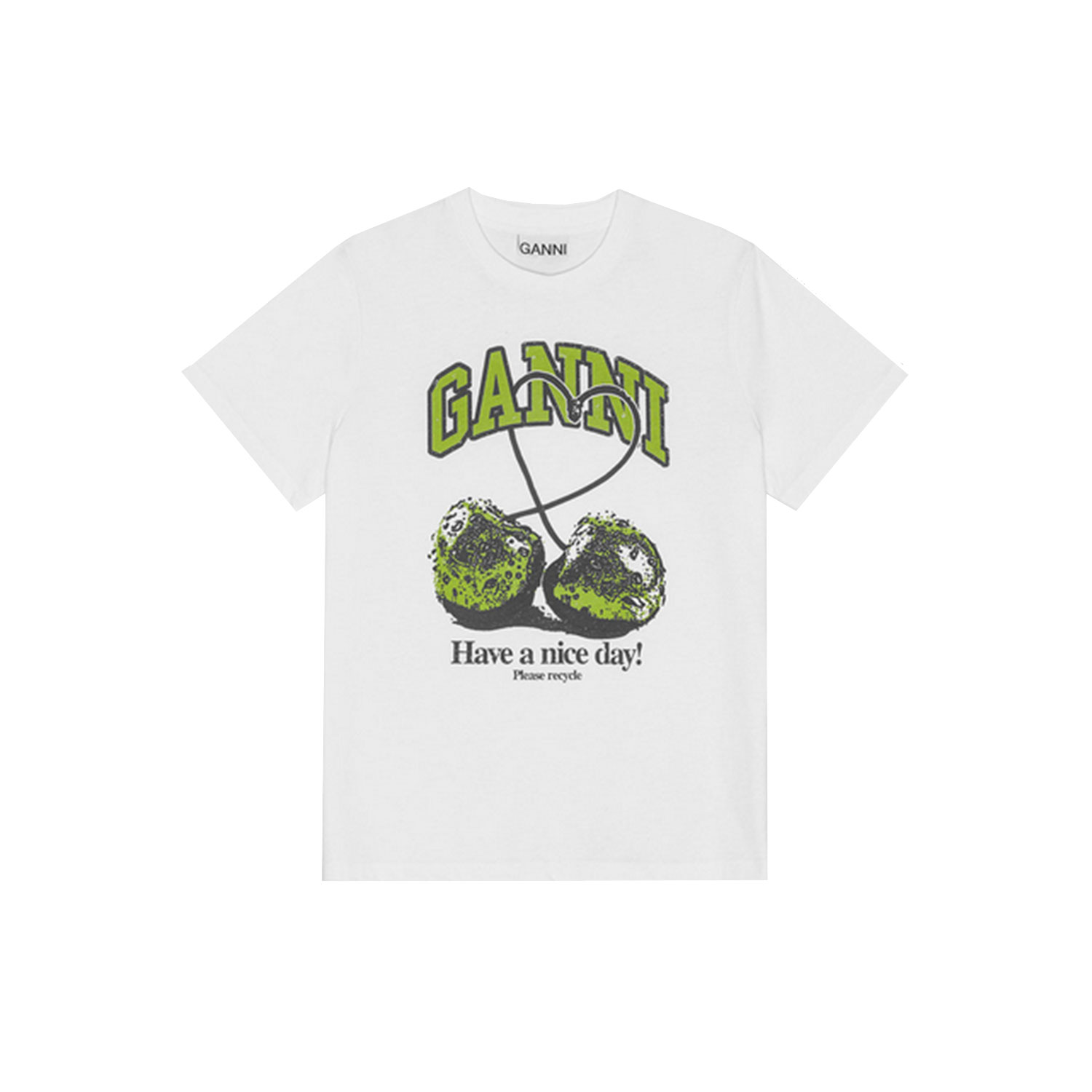 Cherry Relaxed T-Shirt Bright White