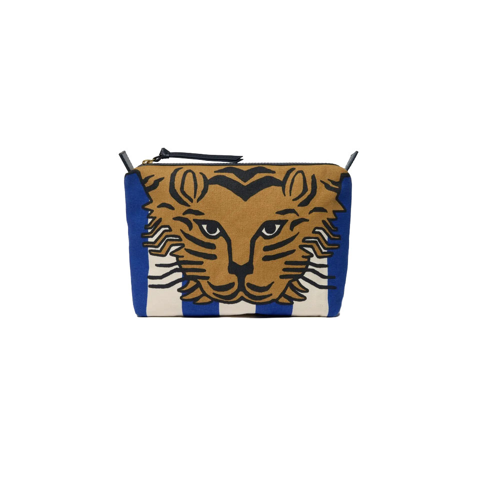 City Tasca Baldo Stripes Necessaire Bleu Marine