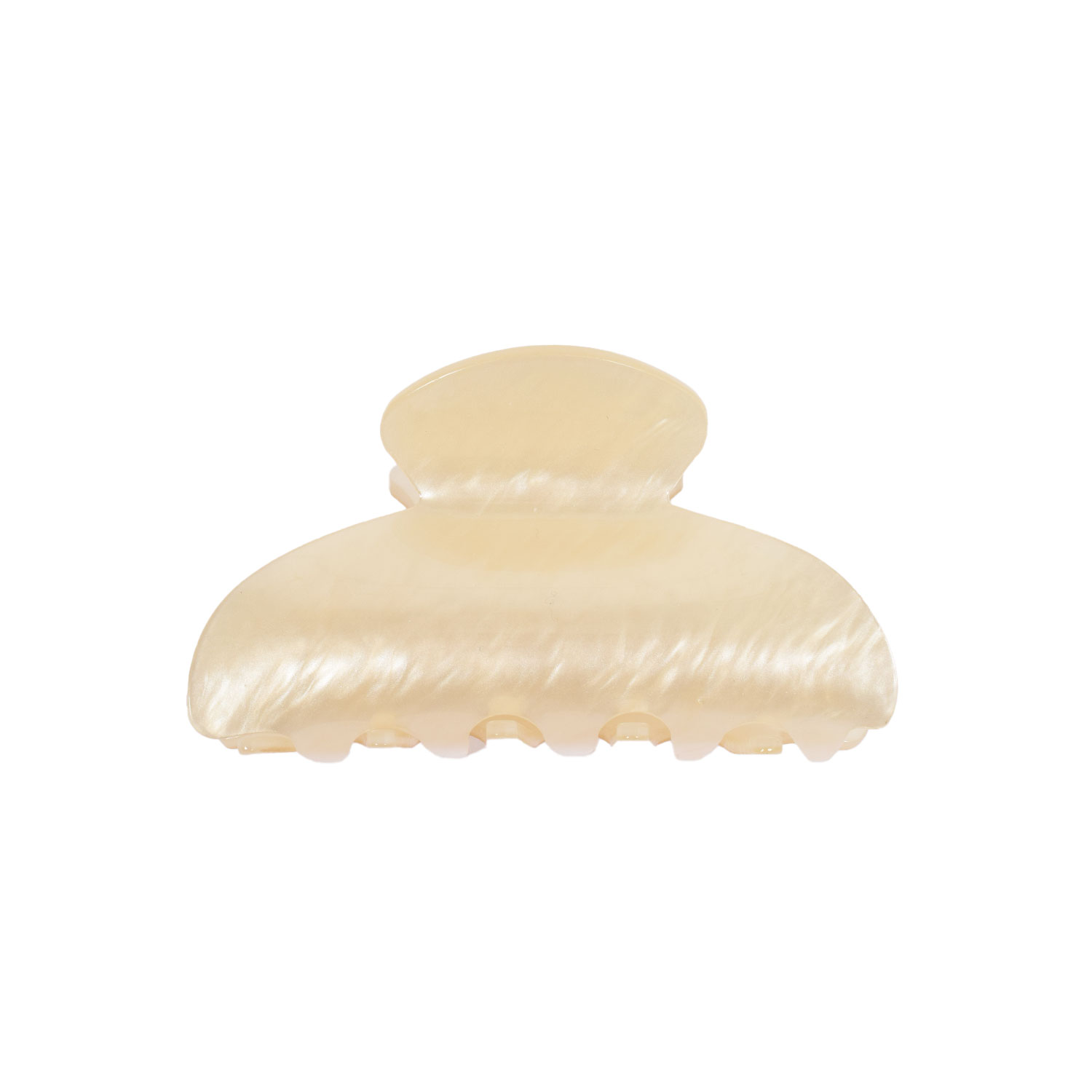 J'adore Classic Haarklammer im Marmor-Look in Ecru von J'adore vorne