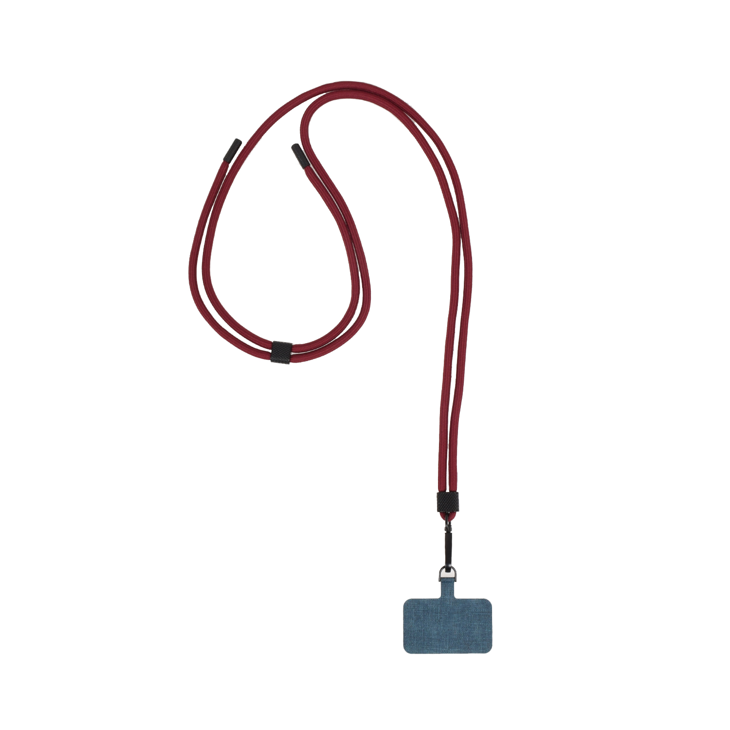 La Garçonne Accessoires Classic Handykette Bordeaux Black