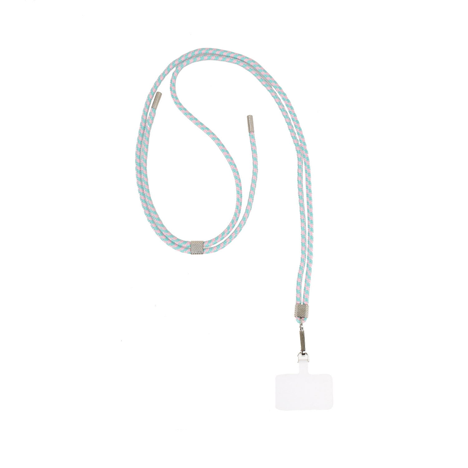 La Garçonne Accessoires Classic Handykette Pistache Pink Silver