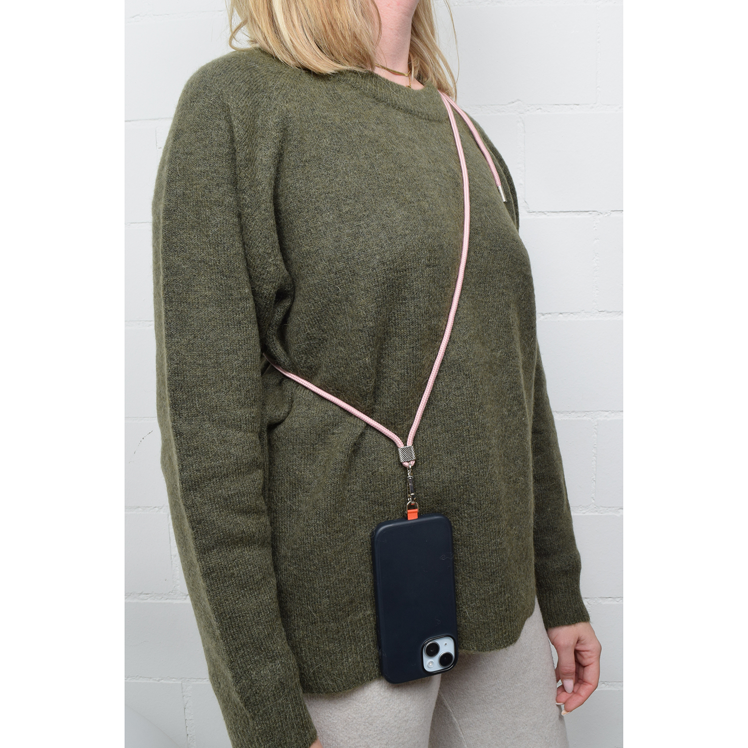 La Garçonne Accessoires Classic Handykette Rose Silver