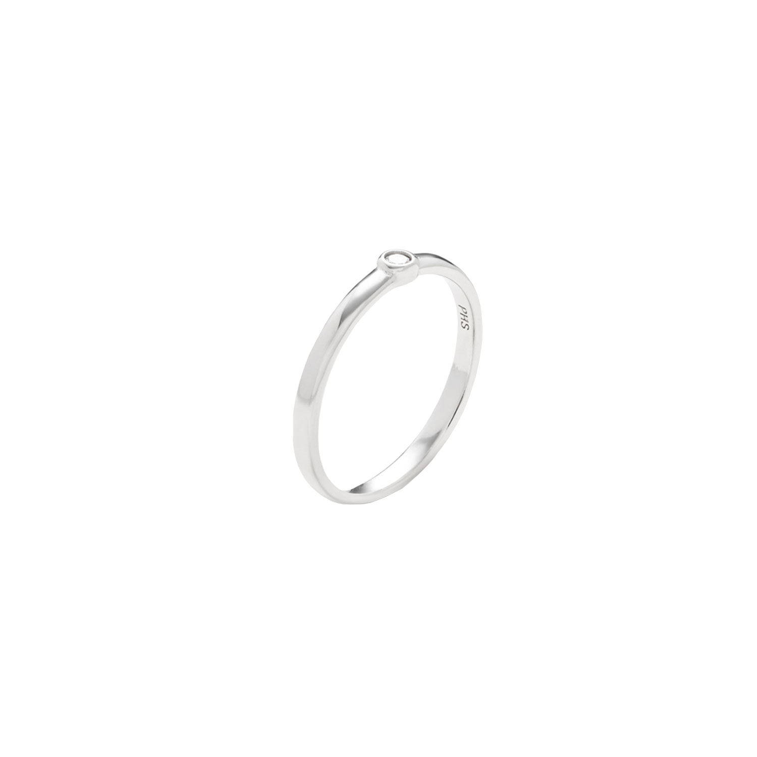 Philippa Studios Classic Slim Solo Philippa Studios Ring Silber vorne