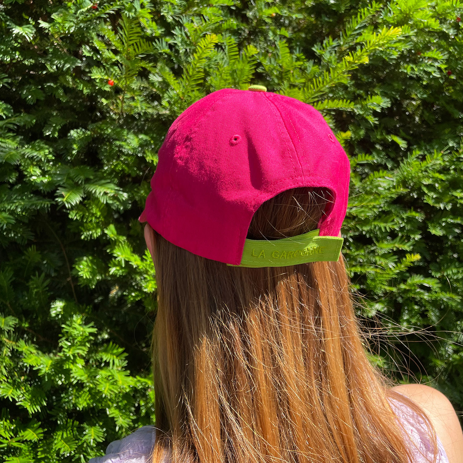 La Garçonne Accessoires Coco Cap Pink Green