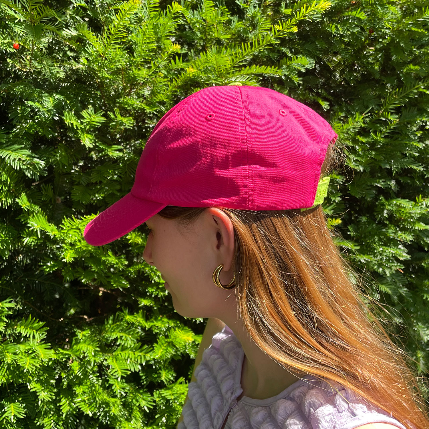 La Garçonne Accessoires Coco Cap Pink Green