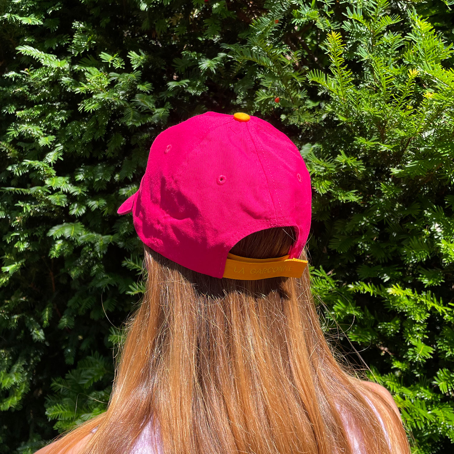 La Garçonne Accessoires Coco Cap Pink Orange