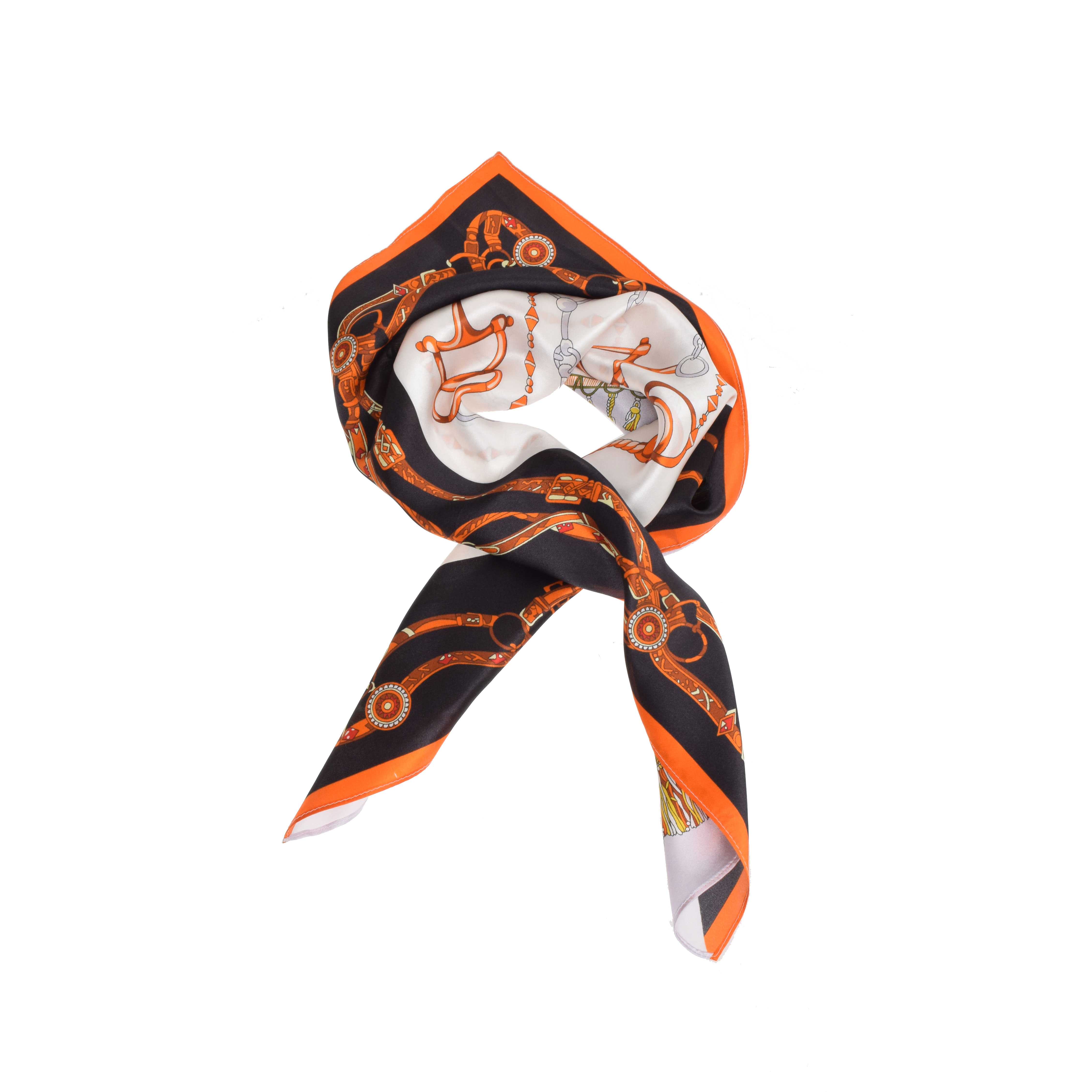 La Garçonne Accessoires Colomars Seidenfoulard mit mehrfarbigem Druck von La Garconne Accessoires vorne