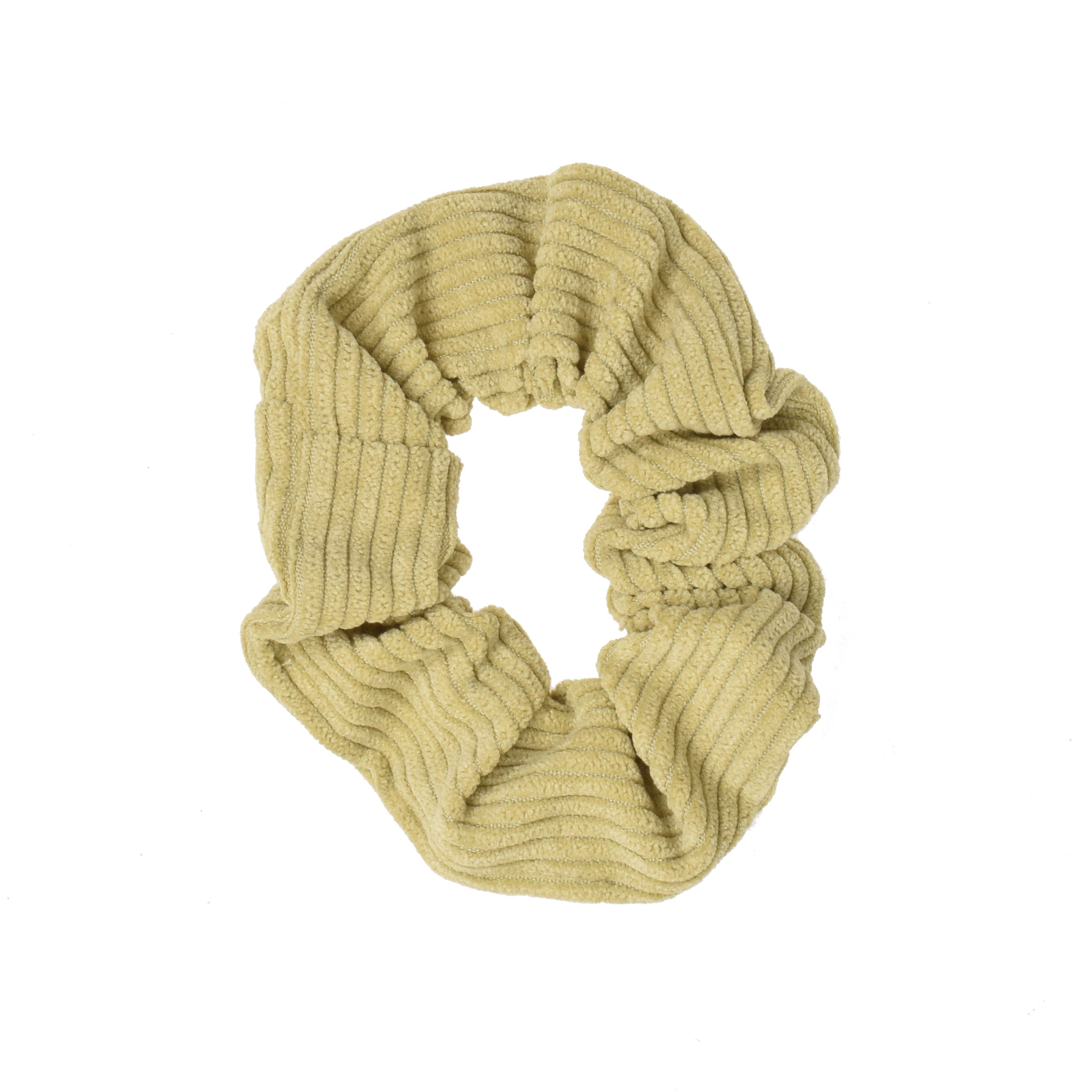 J'adore Cord Scrunchie Khaki