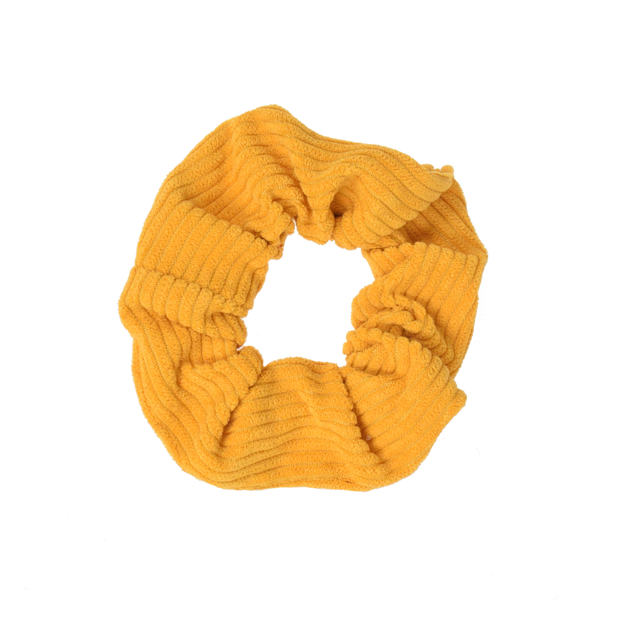 J'adore Cord Scrunchie in Gelb von J'adore vorne