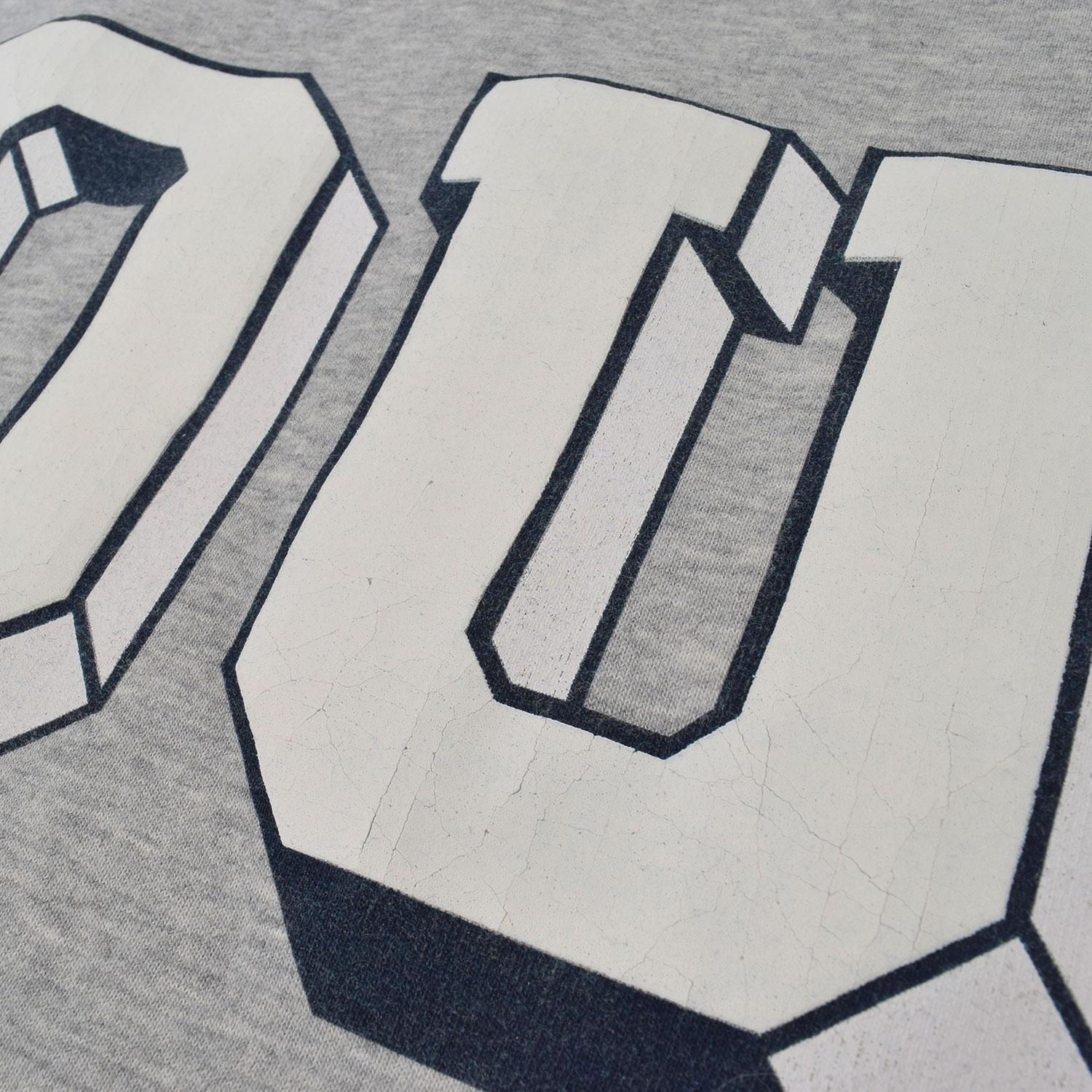 La Garçonne Vetements Oui Sweater Craquelé Druck Grey