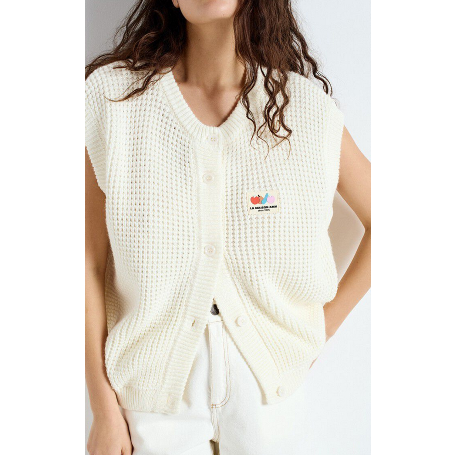 American Vintage Crashway Gilet Mother Of Pearl