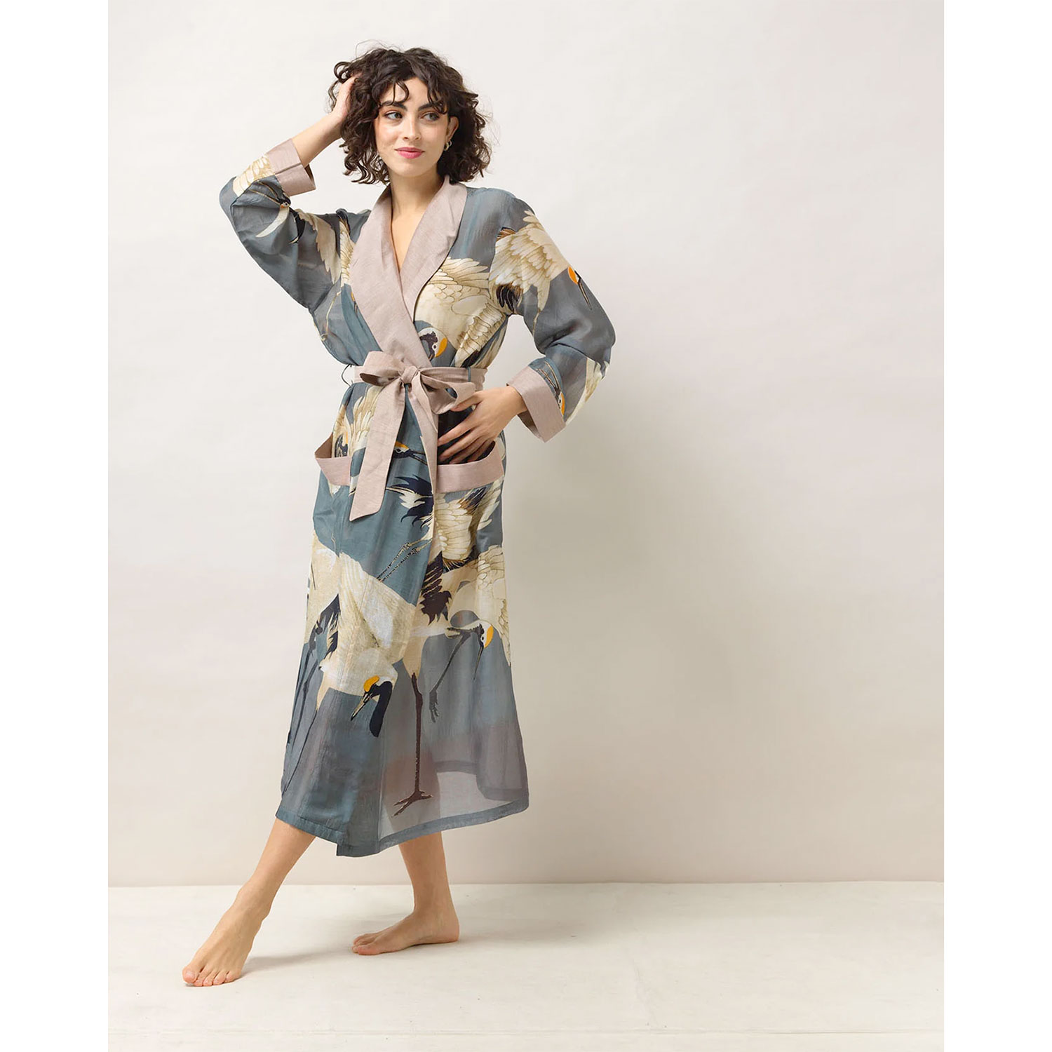 One Hundred Stars Stork Kleid Slate Grey