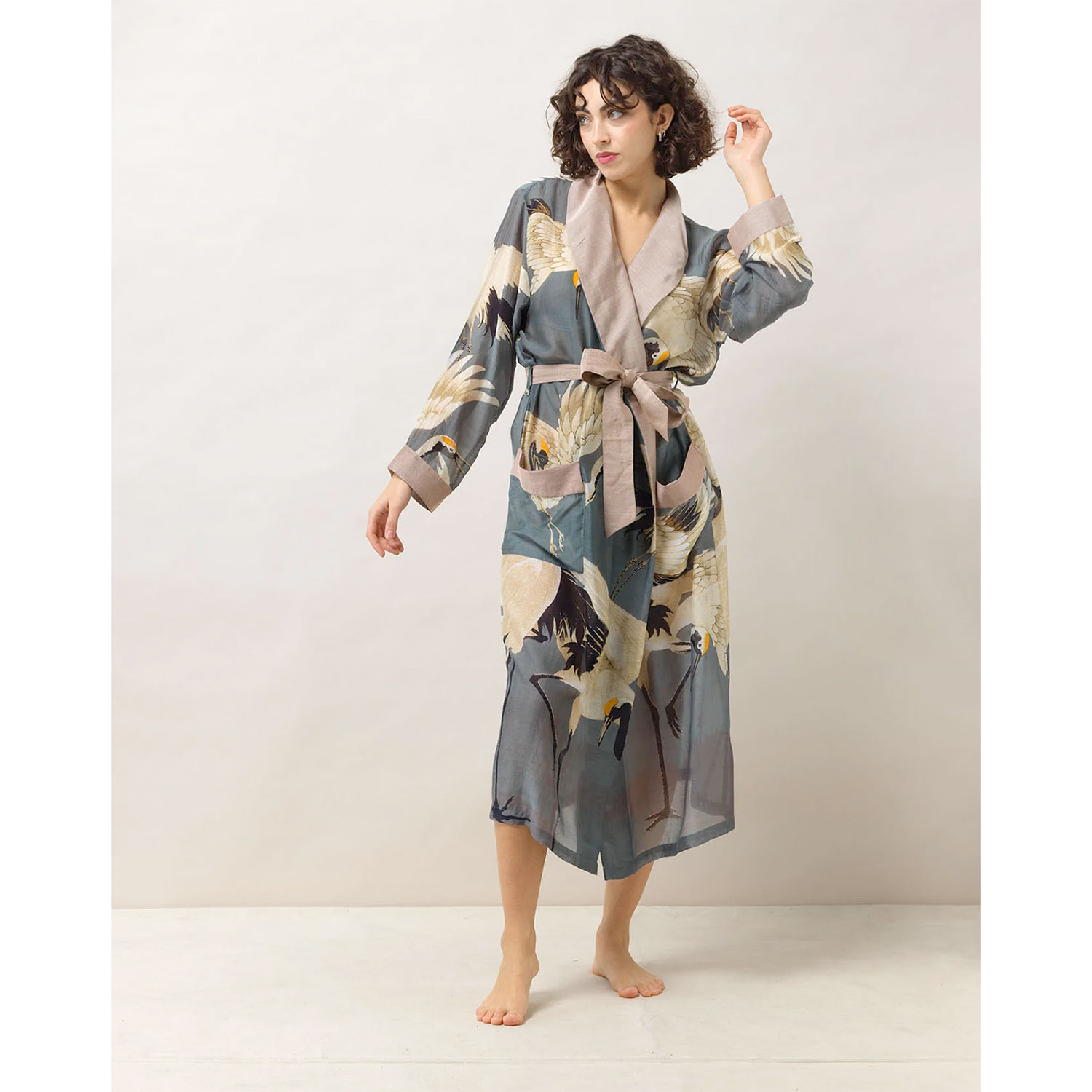 Stork Kleid Slate Grey