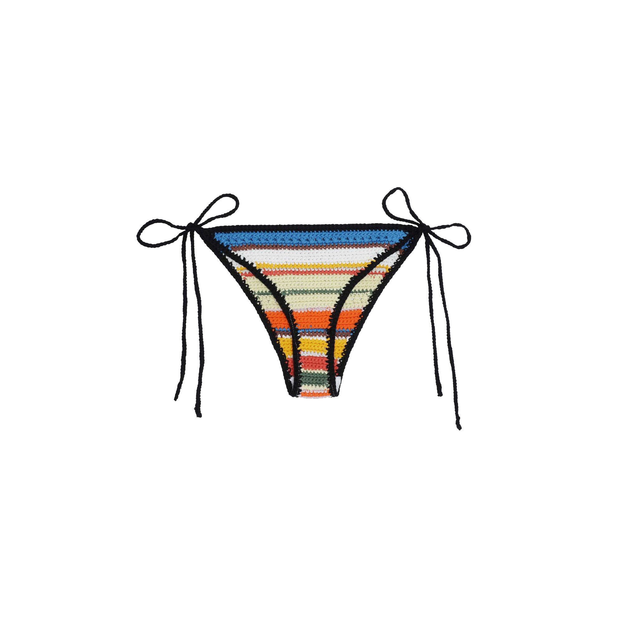Ganni Crochet String Ganni Bikinihose bunt vorne