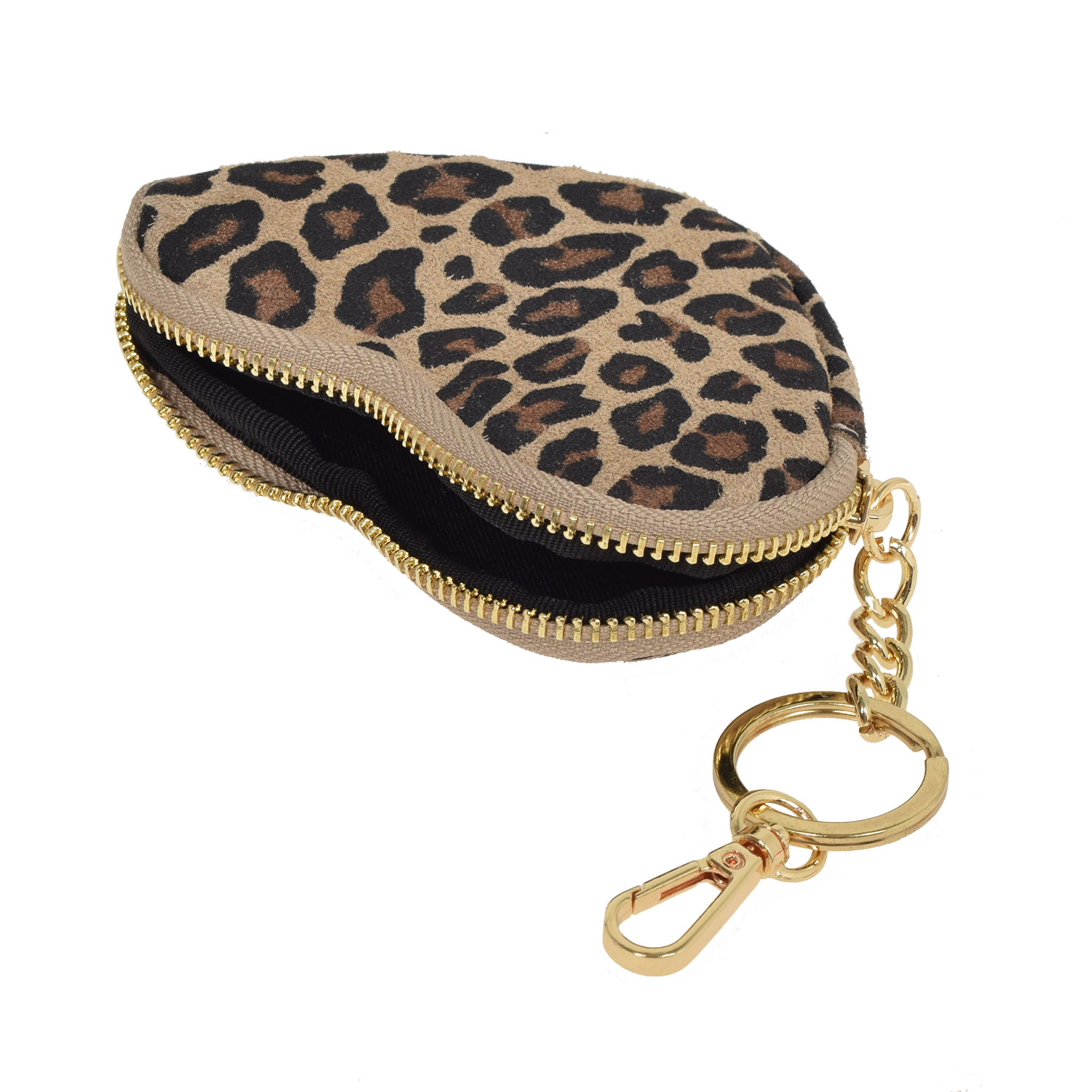 La Garçonne Accessoires Cuore Charm in Braun mit Leomuster von La Garçonne Accessoires Detail