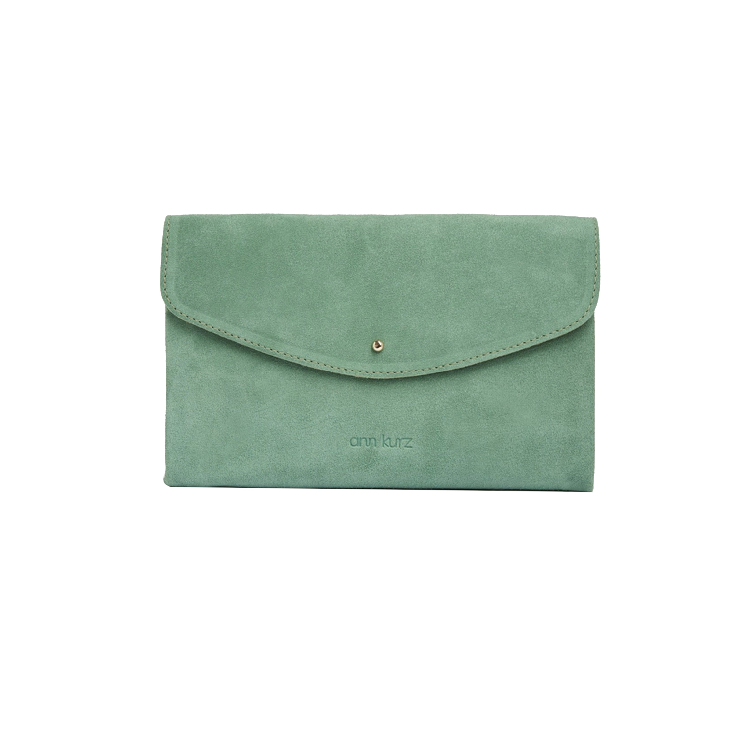 Ann Kurz Cute Clutch Suede Menta
