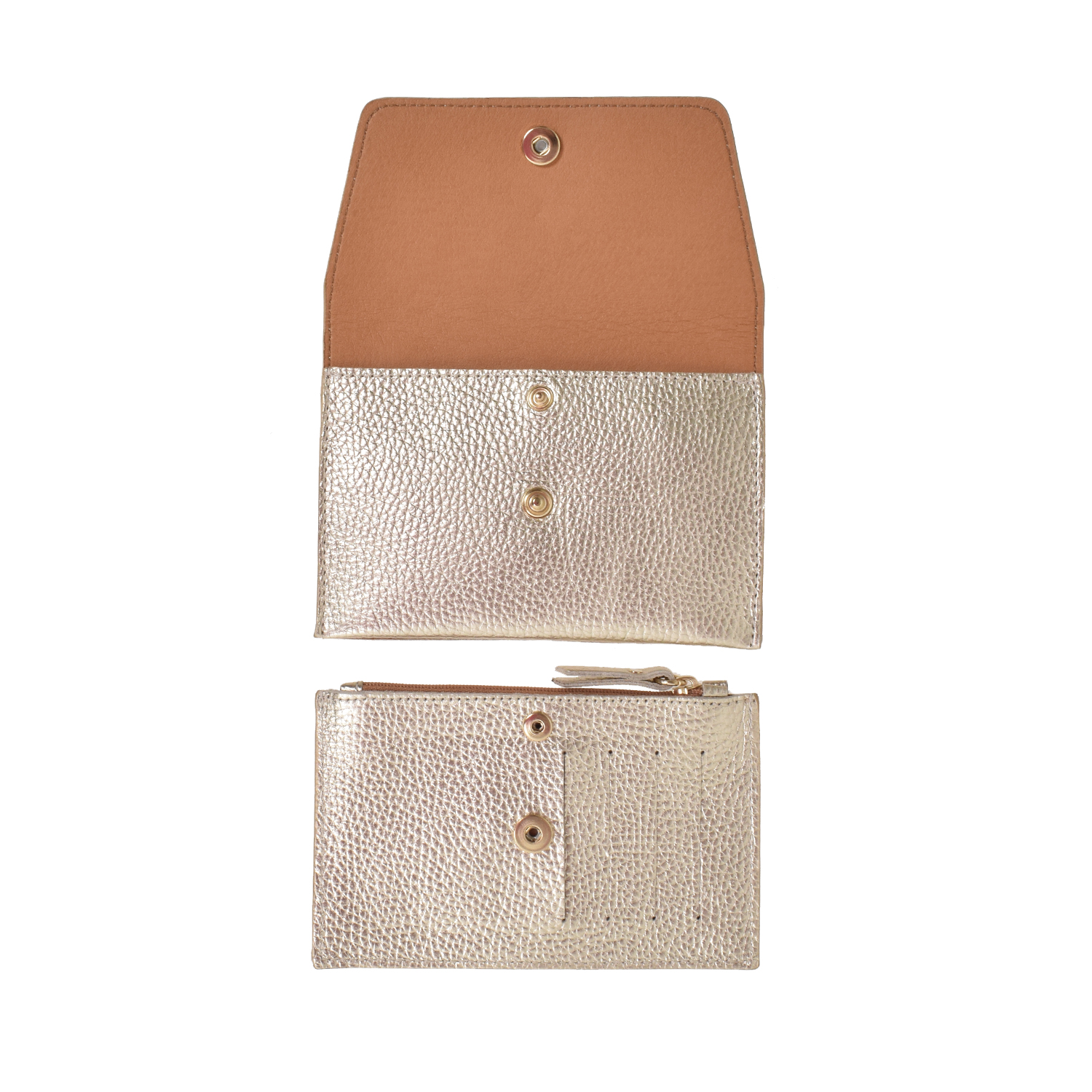 Ann Kurz Cute Purse Portemonnaie Metallic Champagne