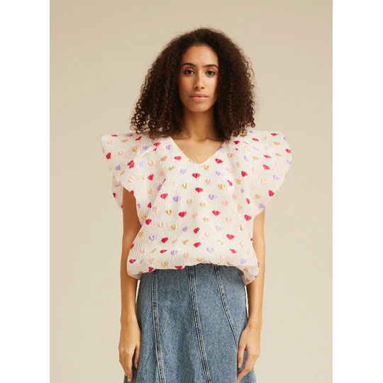 Hunkøn Dahlia Hunkon Top Weiss Model vorne