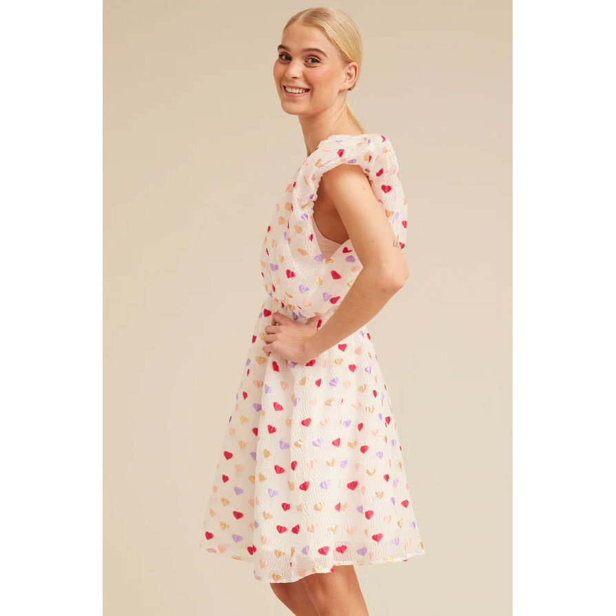 Hunkøn Dahlia Hunkon Kleid Weiss Model Seite