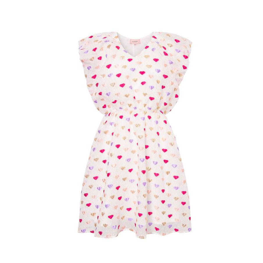 Hunkøn Dahlia Wing Kleid Pink Hearts