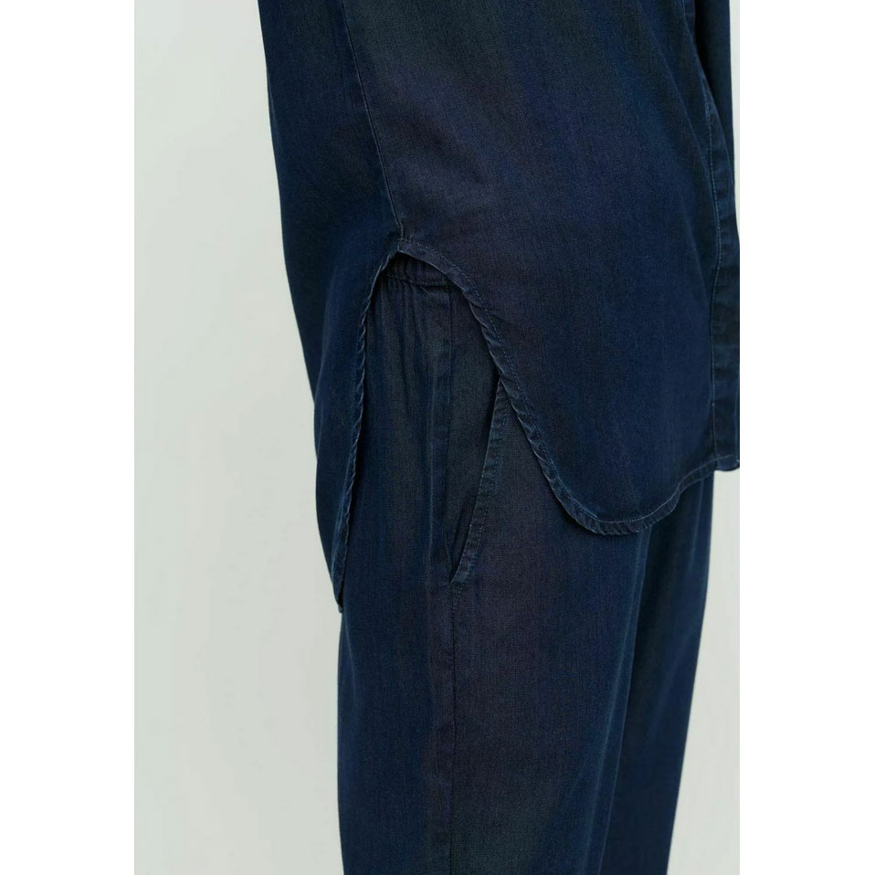 mbyM Dalinna Hemdbluse Dark Blue Wash