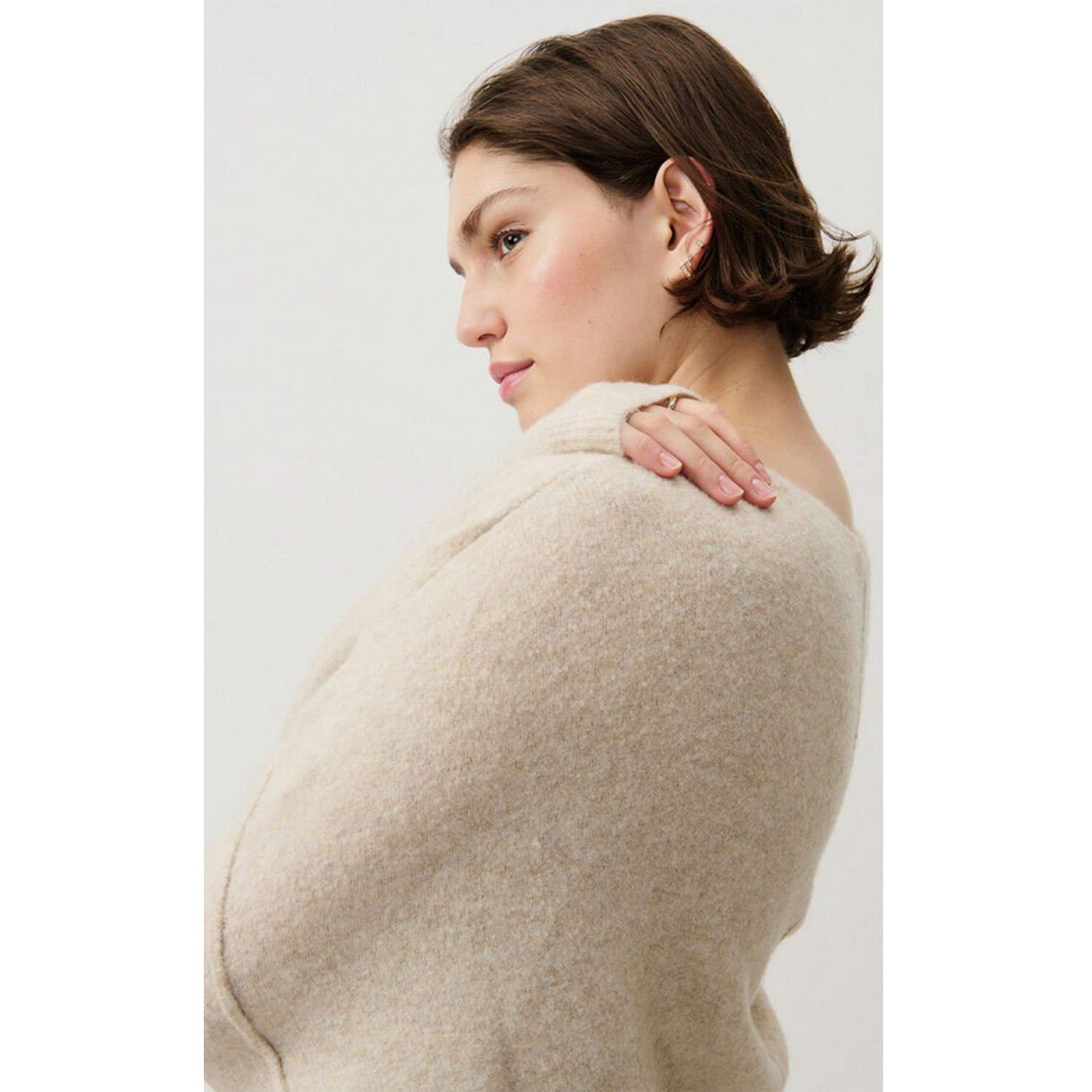 American Vintage Damsville Pullover in Beige von American Vintage Model Detail