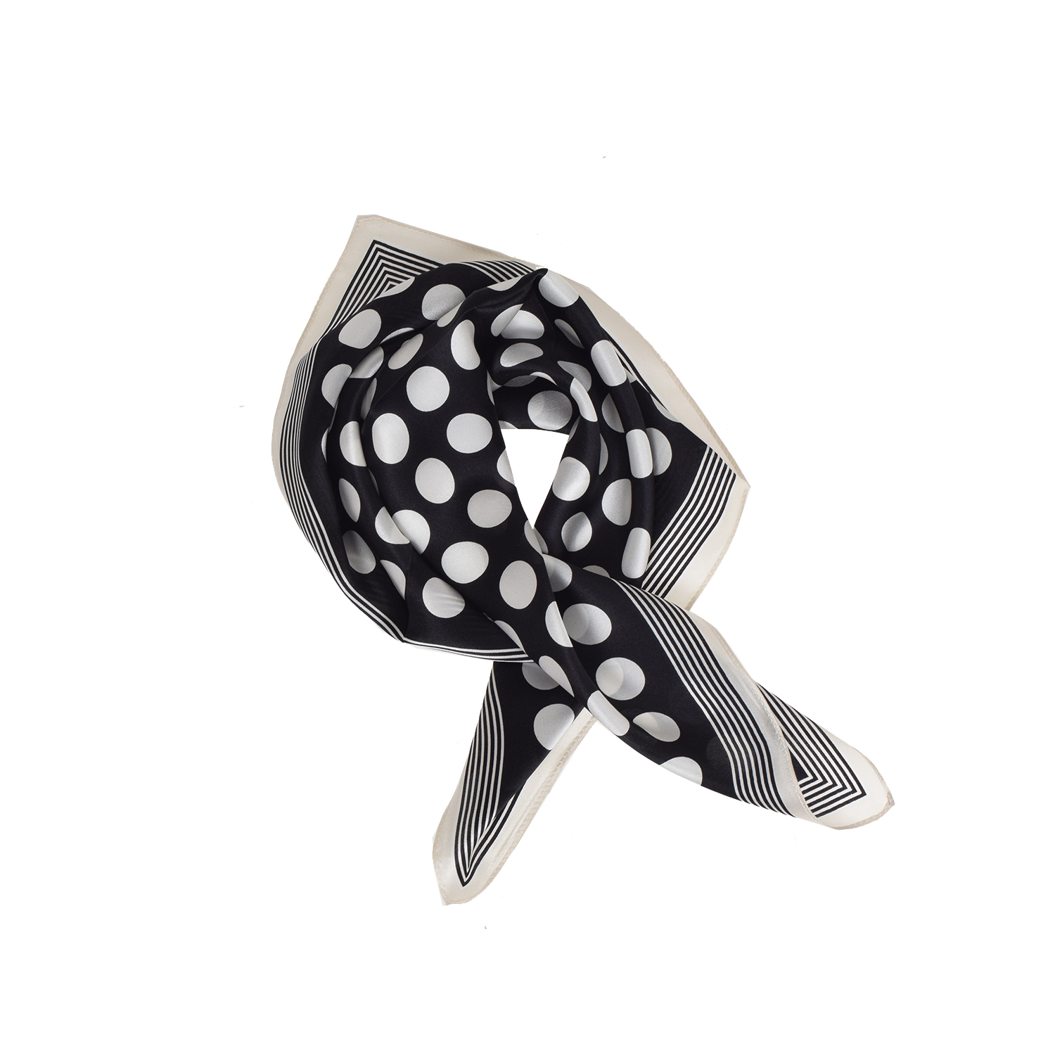 La Garçonne Accessoires Daoulas Seidenfoulard mit mehrfarbigem Druck von La Garçonne Accessoires vorne