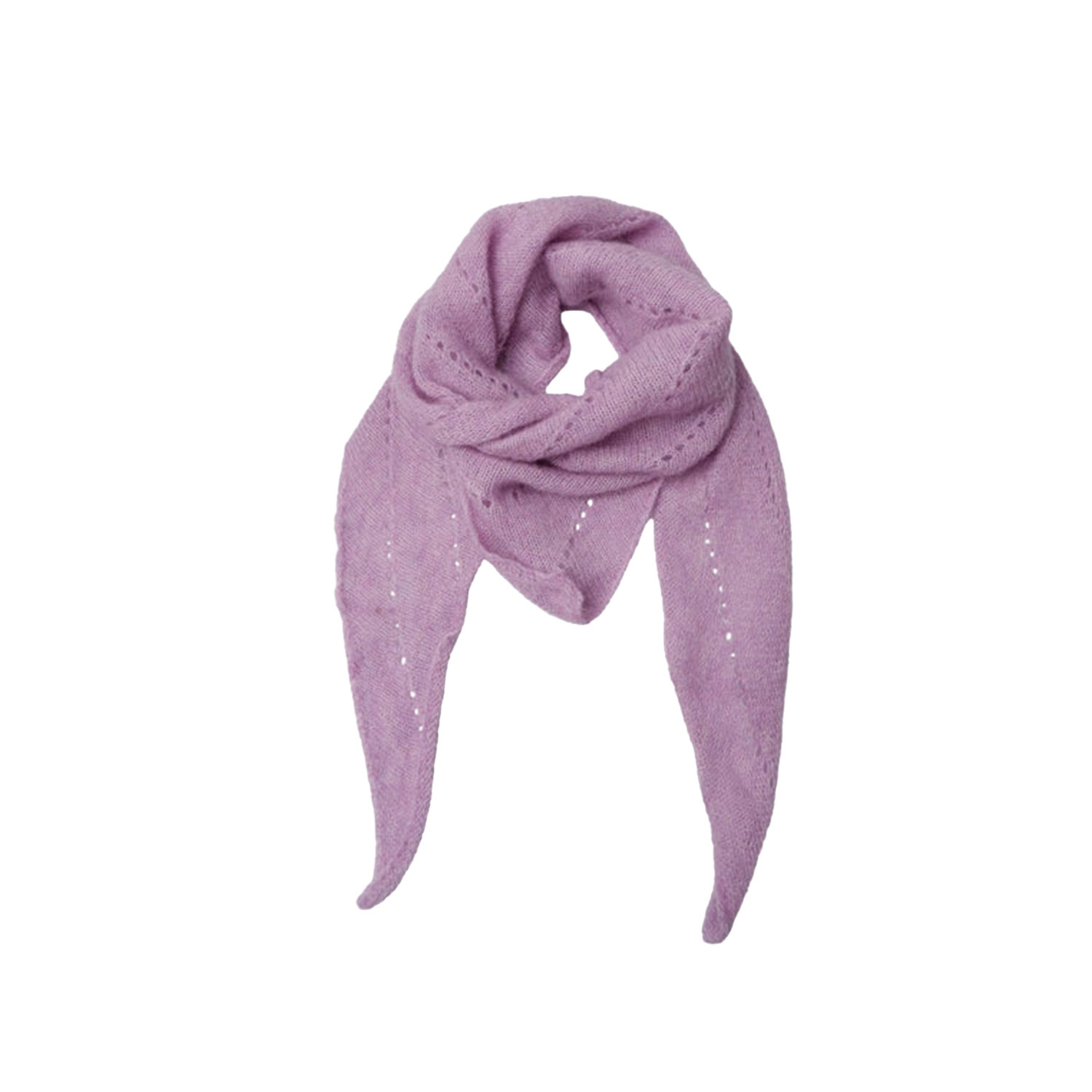 Black Colour Dell Knitted Mini Schal Lavender