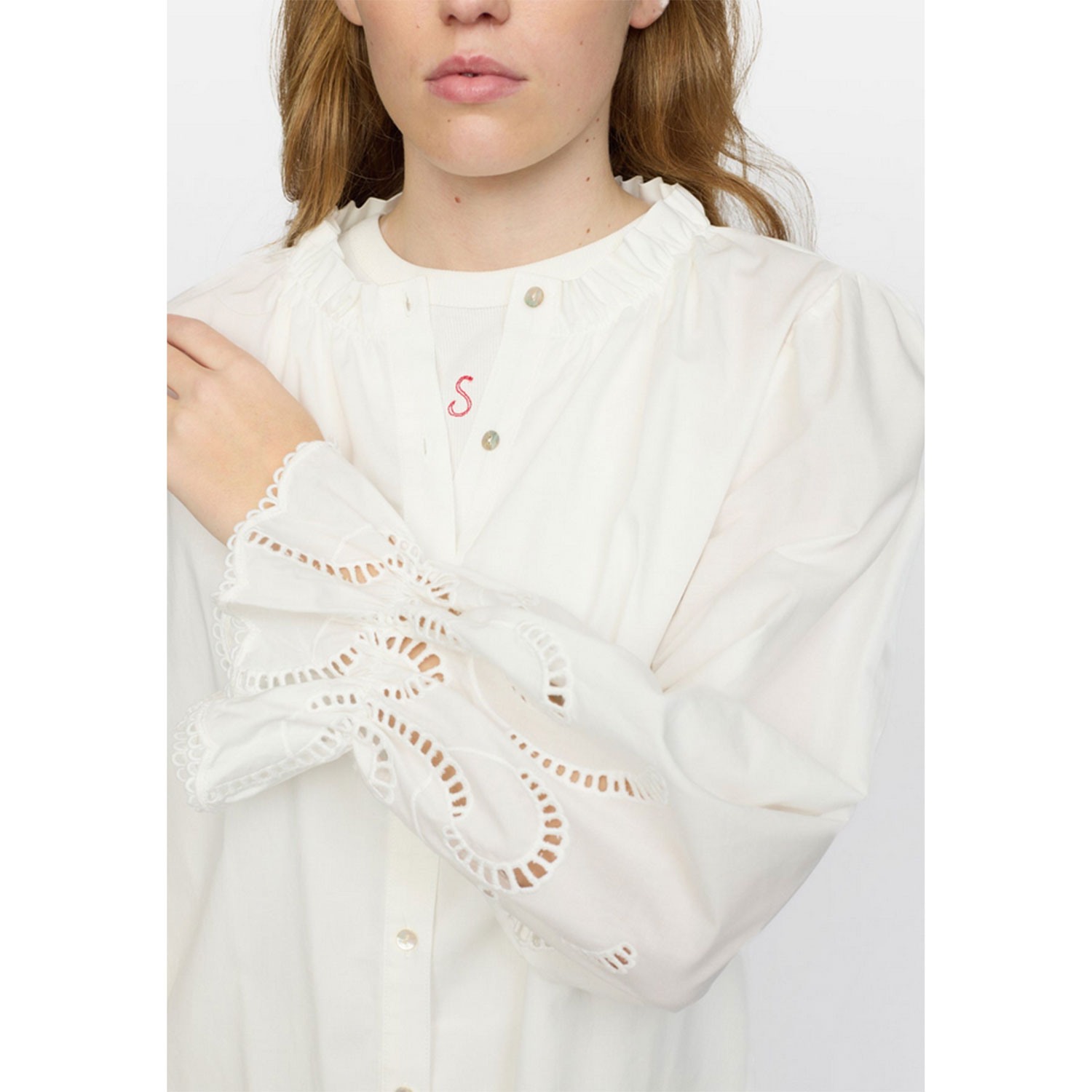 Soft Rebels Demi Bluse Snow White