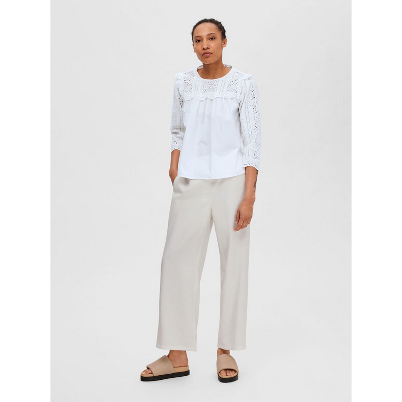 Selected Femme Desiree Hose Snow White